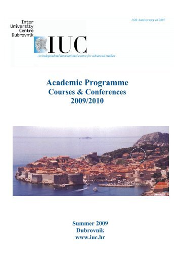 Academic Programme - IUC