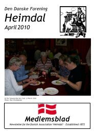 Medlemsblad - The Danish Club in Brisbane, Australia