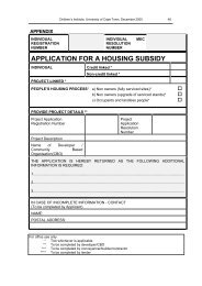 APPLICATION FOR A HOUSING SUBSIDY - Children's Institute