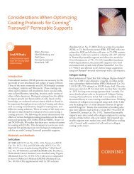 Considerations When Optimizing Coating Protocols for Corning ...