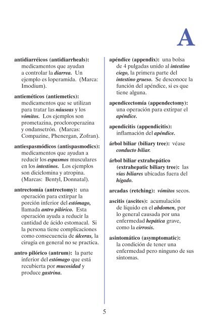 El diccionario de las enfermedades digestivas - National Digestive ...