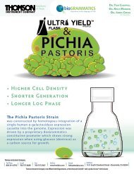 Download PDF version Pichia Pastoris & Ultra Yield Flasks