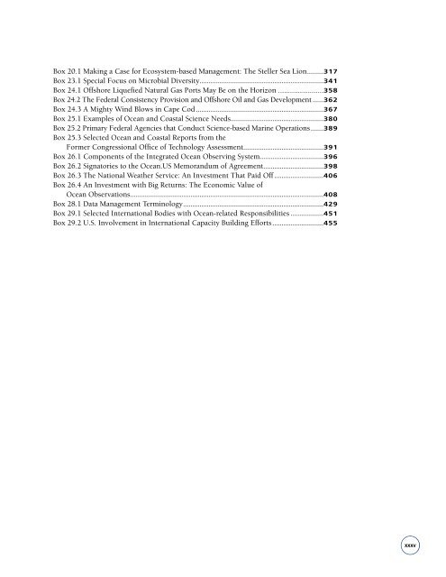 U.S. Commission on Ocean Policy - Joint Ocean Commission Initiative