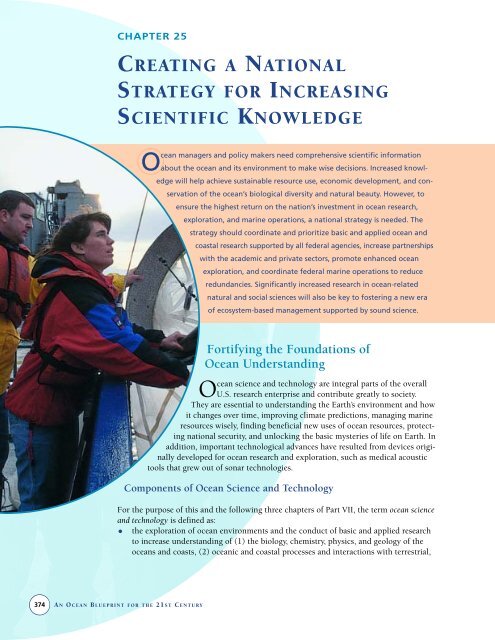 U.S. Commission on Ocean Policy - Joint Ocean Commission Initiative