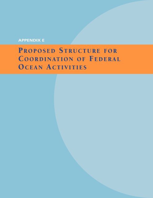 U.S. Commission on Ocean Policy - Joint Ocean Commission Initiative