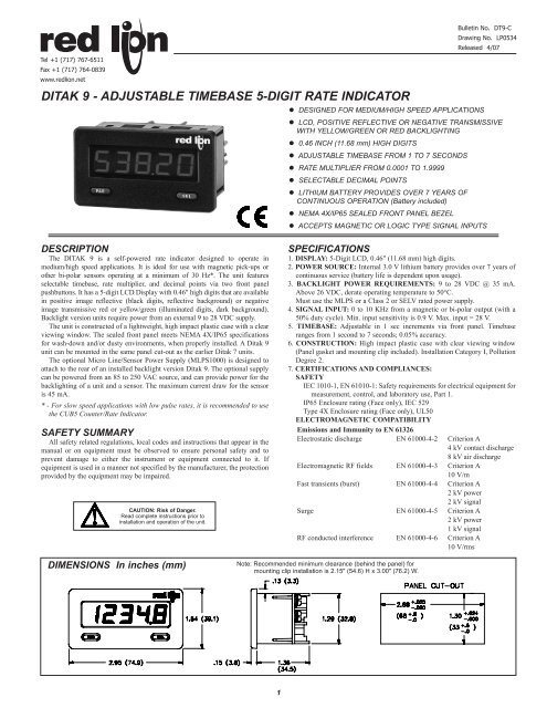 DT9 - Red Lion Controls