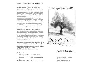 Ã¶l falter 2005 - Oelkampagne der Azienda Agricola Noiano