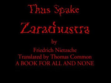 Thus Spake Zarathustra - Penn State University