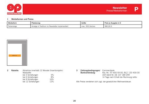 Media-Informationen - Elektropraktiker