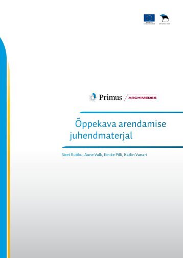 Õppekava arendamise juhendmaterjal (.pdf)