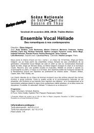 05 - ENSEMBLE VOCAL HELIADE - Ville de Gigean