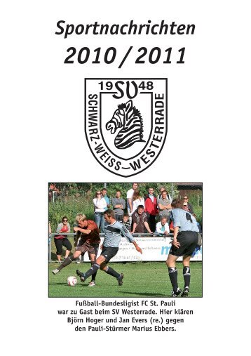 Sportnachrichten 2010 / 2011 - SV Schwarz-Weiss Westerrade