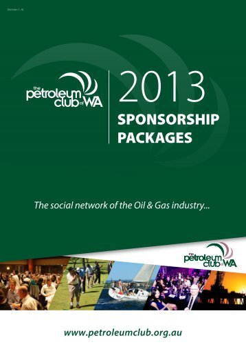 2013 Club Events Sponsorship Multipage Brochure V1.4