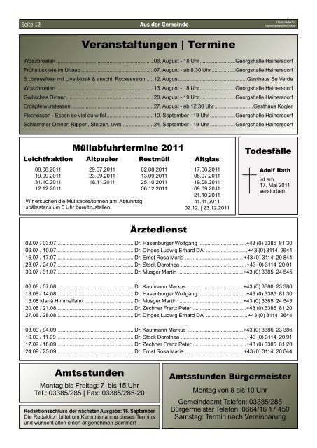 Gemeindezeitung 02-11 (1.016 KB) - Gemeinde Hainersdorf