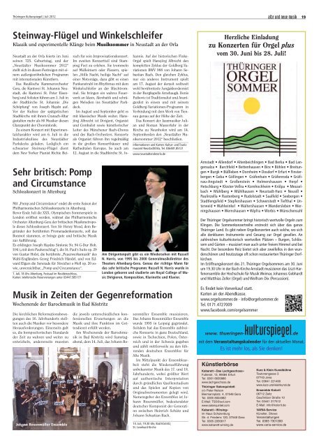 07/2012 - Thüringen Kulturspiegel