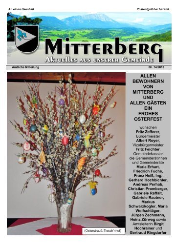 Gemeindezeitung Ostern 2013 - Mitterberg