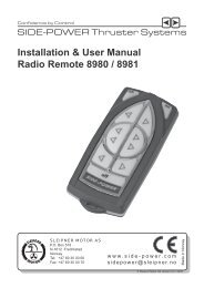 Installation & User Manual Radio Remote 8980 / 8981 - Imtra