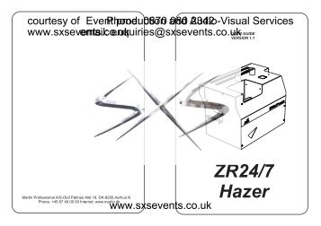 ZR24/7 Hazer - SXS Events