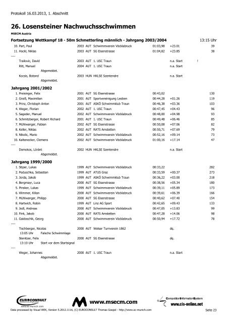 Protokoll (PDF) - MSECM Austria