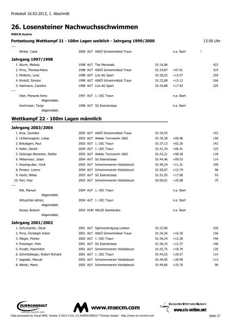 Protokoll (PDF) - MSECM Austria