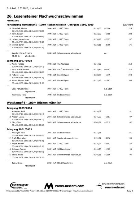 Protokoll (PDF) - MSECM Austria