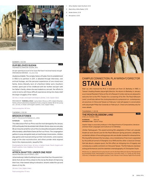 January & February 2013 - Berkeley Art Museum and Pacific Film ...