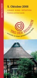 5. Oktober 2008 - TAG DER REGIONEN Niedersachsen Bremen