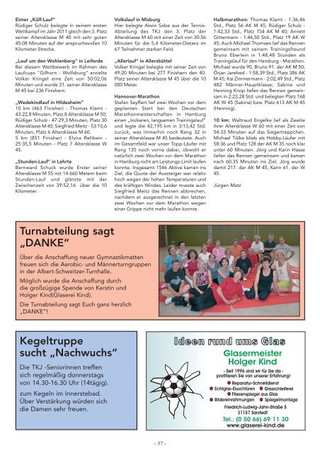 TKJ 164 Layout.qxd - Turnklub Jahn Sarstedt e.V.