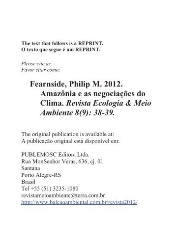2 - Philip M. Fearnside - Inpa