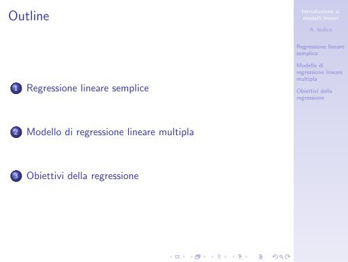 Introduzione ai modelli lineari - Analisi statistica ... - Docente.unicas.it