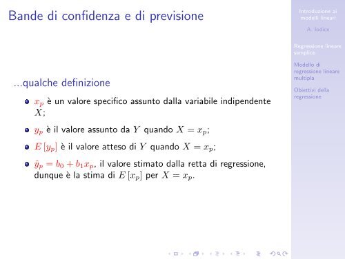 Introduzione ai modelli lineari - Analisi statistica ... - Docente.unicas.it