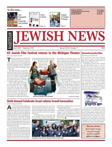 April - Washtenaw Jewish News