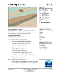 Sandbag Barrier SE-8