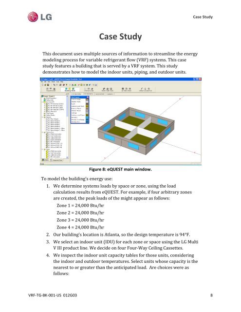 eQUEST Building Energy Modeling Guide for LG ... - LG-VRF.com