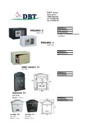 Katalog proizvoda - DBT doo