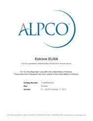 Estrone ELISA - ALPCO Diagnostics