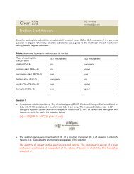 Chem 232 Problem Set 4 key - UIC Department of Chemistry