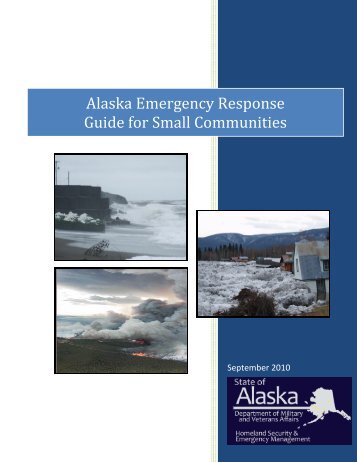 Alaska Emergency Response Guide for Small ... - DHS&EM