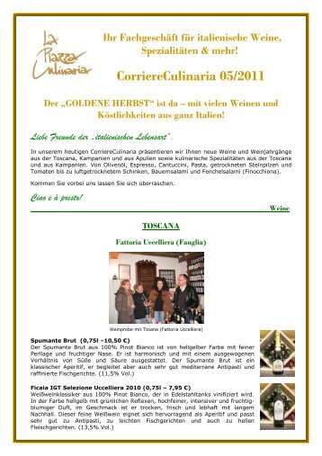 CorriereCulinaria 05-2011 - La Piazza Culinaria