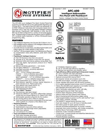 Addressable Notifier Installation Manual