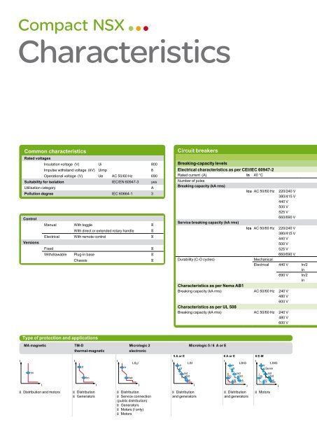 Compact NSX - 100-630A (pdf 1.2Mb) - Schneider Electric