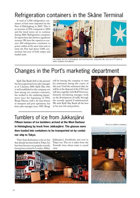 Port of Helsingborg Magazine Winter/Spring 2006 - Helsingborgs ...