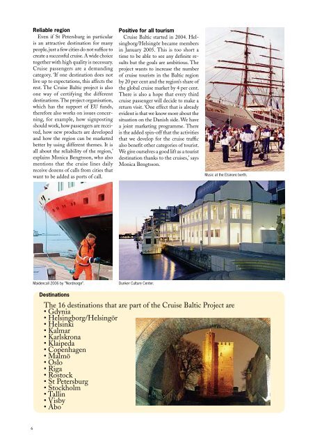 Port of Helsingborg Magazine Winter/Spring 2006 - Helsingborgs ...