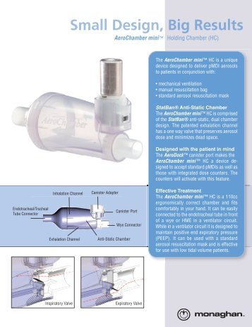 AeroChamber mini HC Sell Sheet(PDF, 1.55 MB) - Monaghan Medical