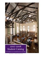 2007-08 Catalog - University of Washington Tacoma