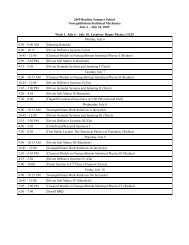 2009 Boulder Summer School Nonequilibrium Statistical Mechanics ...
