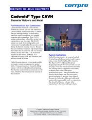 Cadweld Type CAVH thermite welders and metal.pdf - Corrpro.Co.UK