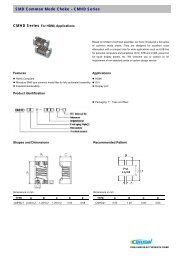 SMD Common Mode Choke â CMHD Series