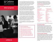 carleton.ca carleton.ca Minor programs - Carleton University