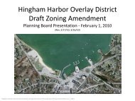 Hingham Harbor Overlay District Draft Zoning Amendment - Town of ...